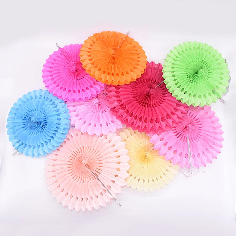 20-30cm 5Pcs Tissue Paper Fans Pinwheels Handmade Hanging Cut-out Paper Fans Crafts for Baby Shower Wedding Party Decor
20-30cm 5Pcs Tissue Paper Fans Pinwheels Handmade Hanging Cut-out Paper Fans Crafts for Baby Shower Wedding Party Decor