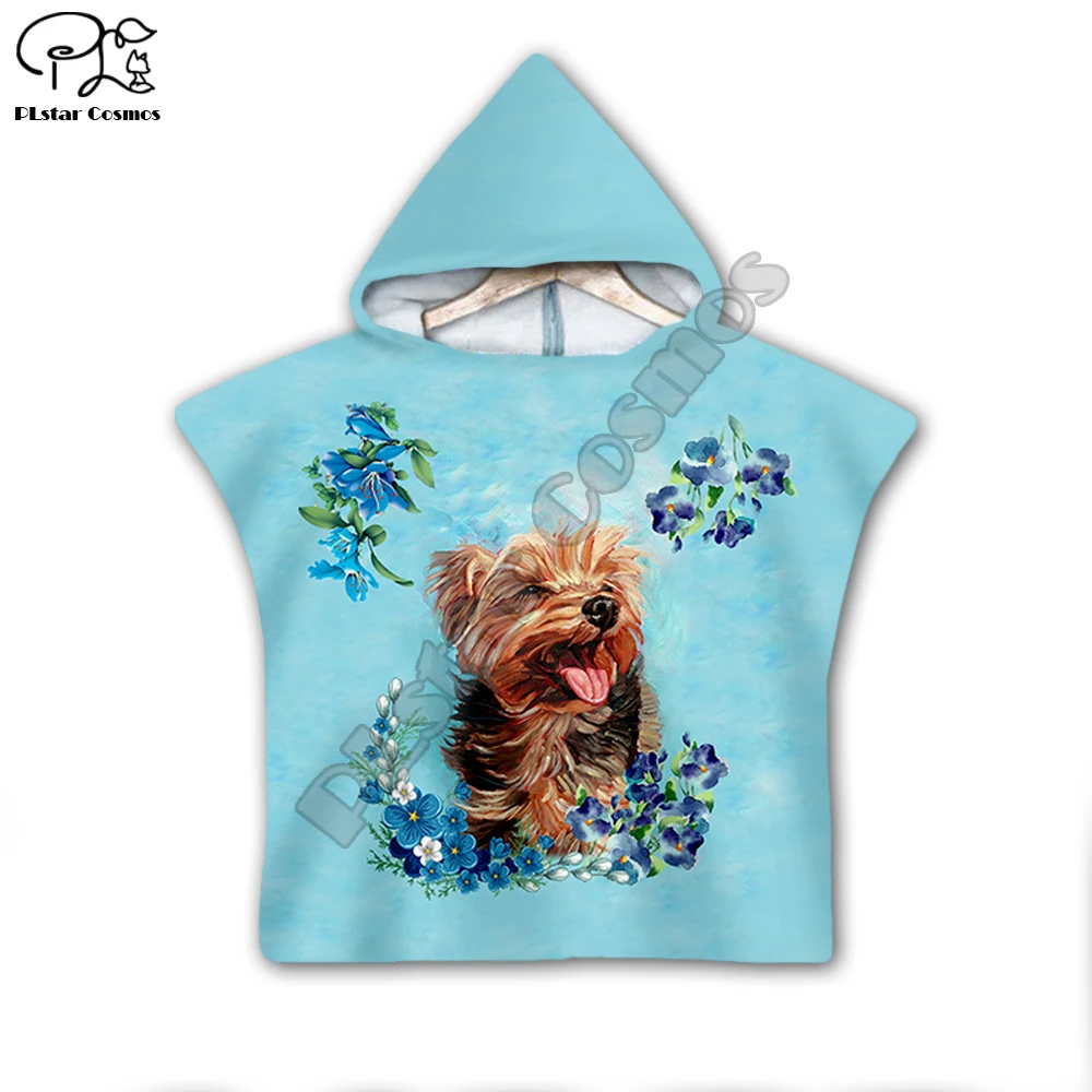 Pet dog flower puppy funny Hooded baby Boys and Girls Towel Wearable Bath Towel For Kids Travel 3D print Beach Towels style-2
Pet dog flower puppy funny Hooded baby Boys and Girls Towel Wearable Bath Towel For Kids Travel 3D print Beach Towels style-2