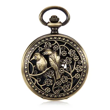 Lover Double Birds Carved Steampunk Pocket Watch Fashion Skeleton Watches Hand Wind Mechanical Pocket Watch Reloj de bolsillo
Lover Double Birds Carved Steampunk Pocket Watch Fashion Skeleton Watches Hand Wind Mechanical Pocket Watch Reloj de bolsillo