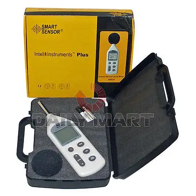 DHL/EMS 2 LOTS Multi-Range LIVE Studio School Sound Noise Level Meter AR824 DB Smart Sensor LCD
DHL/EMS 2 LOTS Multi-Range LIVE Studio School Sound Noise Level Meter AR824 DB Smart Sensor LCD