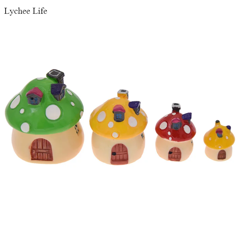 Lychee Life 4PCS Random Mushroom House Fairy Resin Figurines Miniature Home Crafts Decoration Accessories
Lychee Life 4PCS Random Mushroom House Fairy Resin Figurines Miniature Home Crafts Decoration Accessories