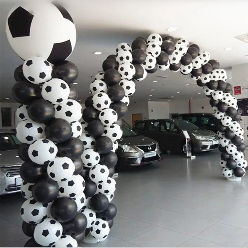High quality50pc 100pcs /lot New style Football Balloons Soccer balloon White color balloon party decorations Celebration
High quality50pc 100pcs /lot New style Football Balloons Soccer balloon White color balloon party decorations Celebration