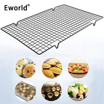Eworld Useful Nonstick Metal Cake Cooling Rack Net Cookie Biscuits Bread Muffins Drying Stand Cooler Holder Kitchen Baking Tools
Eworld Useful Nonstick Metal Cake Cooling Rack Net Cookie Biscuits Bread Muffins Drying Stand Cooler Holder Kitchen Baking Tools