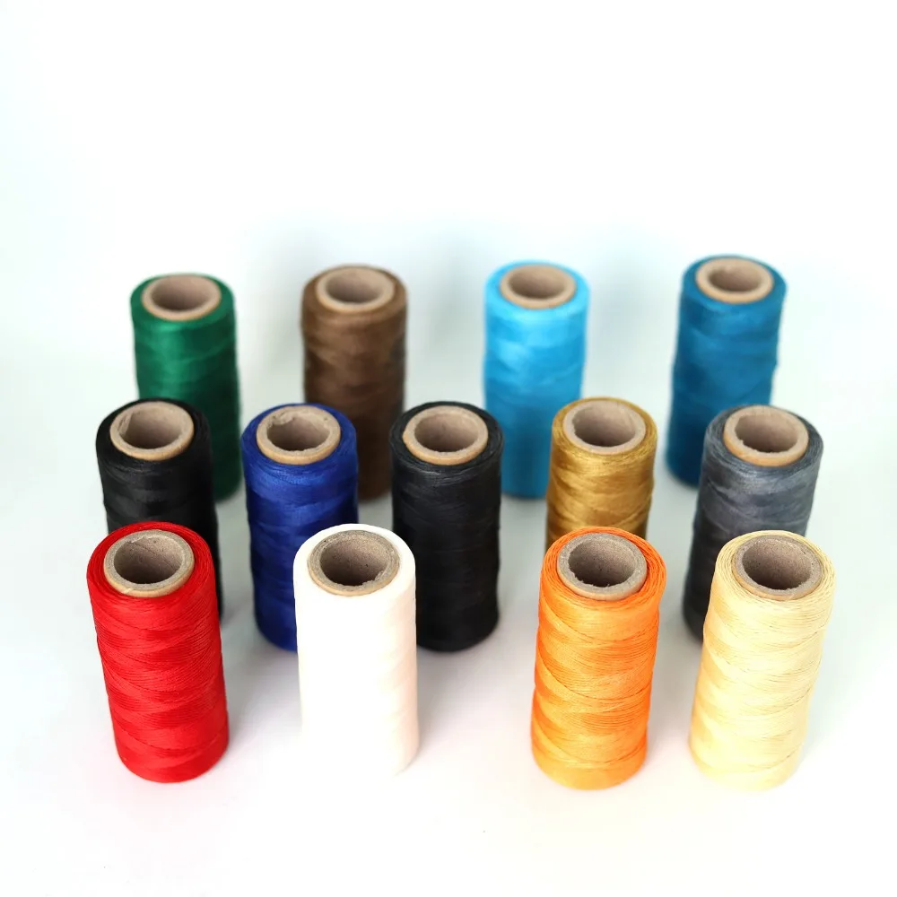 1.0mm 100 meters heavily Waxed Polyester Braided Thread leather shoes sewing Thread 210D/16 Traditional Hand Stitching 
1.0mm 100 meters heavily Waxed Polyester Braided Thread leather shoes sewing Thread 210D/16 Traditional Hand Stitching