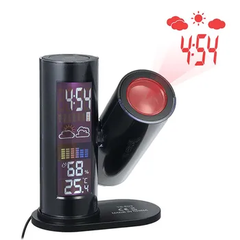 LED Digital Alarm Clock Projector 360 Degree Rotating Thermometer Hygrometer Table Clock LCD Desk Watch with Projector
LED Digital Alarm Clock Projector 360 Degree Rotating Thermometer Hygrometer Table Clock LCD Desk Watch with Projector