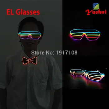 Hot sales New Style 6 Colors multicolor EL Wire Fashion Shutter Shaped Glasses With 3V inverter for Costume Party decoration
Hot sales New Style 6 Colors multicolor EL Wire Fashion Shutter Shaped Glasses With 3V inverter for Costume Party decoration