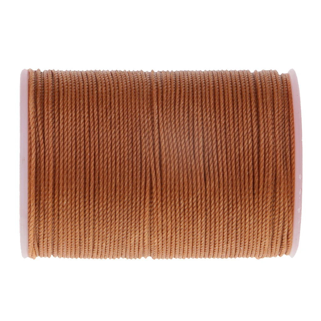 93 Yards/Spool Sewing Waxed Thread Hand Stitching Cord for Leather craft DIY Tools 0.65mm Round