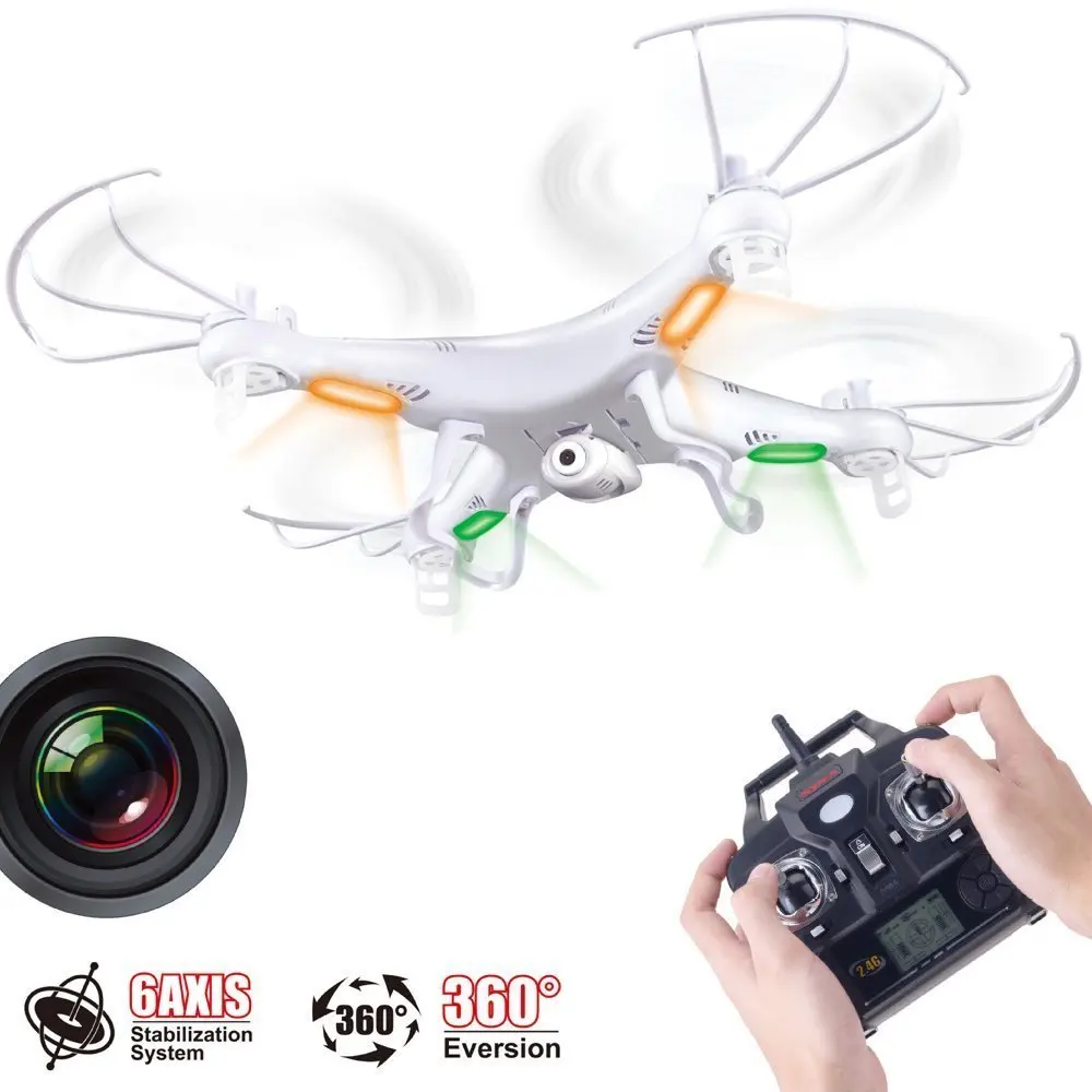 

Newest Version Syma X5C X5C-1 2.4G 6 Axis GYRO HD Camera RC Quadcopter RTF RC Helicopter with 2.0MP Camera