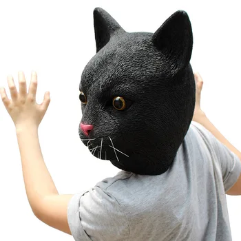 Full Face Cosplay Masquerade Fancy Dress Party Masks Lovely Cat Head Mask Halloween Latex Animal Party Mask
Full Face Cosplay Masquerade Fancy Dress Party Masks Lovely Cat Head Mask Halloween Latex Animal Party Mask