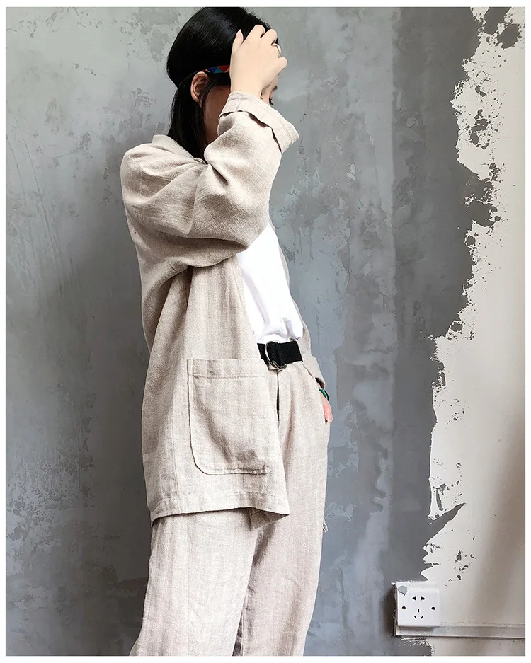 Women 2019 Spring Cotton Linen Simple Single Button Jackets Ladies Retro Vintage Coat Outerwear Ladies Topcoat Female Overcoat
Women 2019 Spring Cotton Linen Simple Single Button Jackets Ladies Retro Vintage Coat Outerwear Ladies Topcoat Female Overcoat