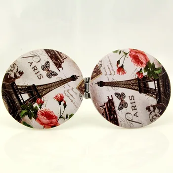 1pc Portable Double Sides Pocket Make Up Mirror Stainless Steel Frame Eiffel Tower Cosmetic Makeup Mini Beauty Normal Magnifying
1pc Portable Double Sides Pocket Make Up Mirror Stainless Steel Frame Eiffel Tower Cosmetic Makeup Mini Beauty Normal Magnifying