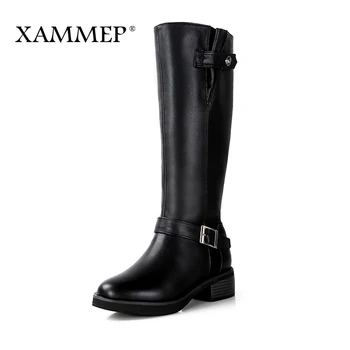 Genuine Leather Women Winter Boots Brand Women Winter Shoes Natural Wool Warmful Plush High Quality Knee High Boots Xammep
Genuine Leather Women Winter Boots Brand Women Winter Shoes Natural Wool Warmful Plush High Quality Knee High Boots Xammep