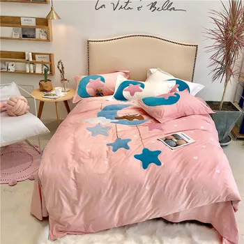 100% cotton Bedding Set twin Queen King Size Flat Sheet Pillow Cases Duvet Cover Quilt Cover cartoon Bed Cover
100% cotton Bedding Set twin Queen King Size Flat Sheet Pillow Cases Duvet Cover Quilt Cover cartoon Bed Cover