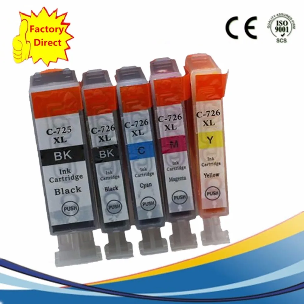 

25 x PGI725 PGI 725 CLI-726 PGI-725 PGI-725XL Ink Cartridges For Canon Pixma MX-886 MX-897 MG 6270 8170 8270 MX 886 897 Printer