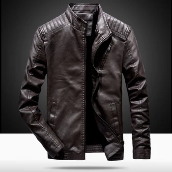 Classic Men's PU Jackets Coats Stand Collar Motorcycle Leather Jacket Winter Men's Leather Jacket Coat Men's Clothing
Classic Men's PU Jackets Coats Stand Collar Motorcycle Leather Jacket Winter Men's Leather Jacket Coat Men's Clothing