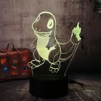 Lovely Boy Kid lamp Pokemon Go Game Christmas 3D Small Charmander LED kawaii Night Light 7Color Gradient LED Lamp Kid Baby Toy
Lovely Boy Kid lamp Pokemon Go Game Christmas 3D Small Charmander LED kawaii Night Light 7Color Gradient LED Lamp Kid Baby Toy