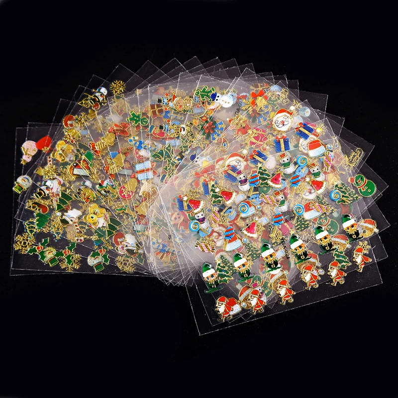 Blueness 24Pcs/lot 3D Christmas Series Design Manciure DIY Nails Sticker For Nail Art Decorations Accessories Adhesives Decals
Blueness 24Pcs/lot 3D Christmas Series Design Manciure DIY Nails Sticker For Nail Art Decorations Accessories Adhesives Decals
