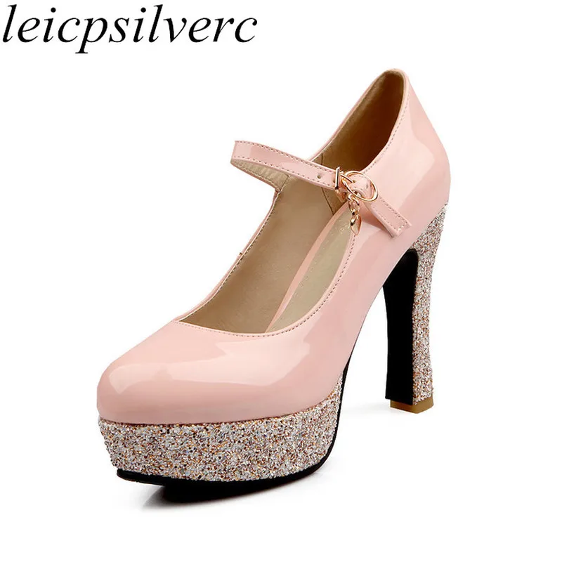 Women Pumps Super High Heels Sexy New Fashion Square Heel Platform 2018 Spring Autumn Pu Bling Party Wedding Shoes Black Pink
Women Pumps Super High Heels Sexy New Fashion Square Heel Platform 2018 Spring Autumn Pu Bling Party Wedding Shoes Black Pink