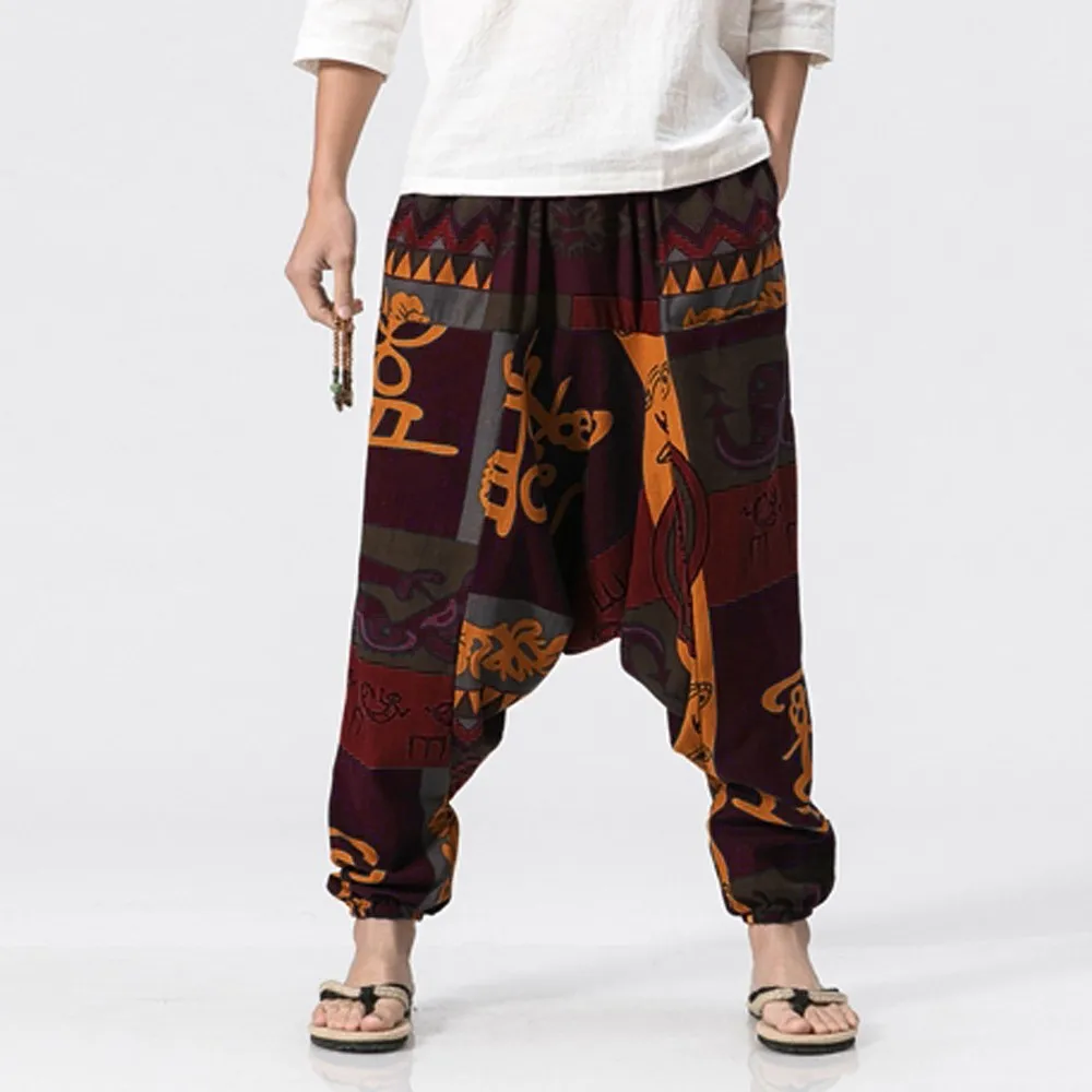 FeiTong Sweatpants for Men Harem Pants Cotton Linen Festival Baggy Boho Trousers Retro Gypsy Pants Military Pants
FeiTong Sweatpants for Men Harem Pants Cotton Linen Festival Baggy Boho Trousers Retro Gypsy Pants Military Pants