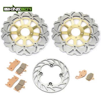 BIKINGBOY For Kawasaki ZX9R 1998 1999 ZX6R ZX600 1998 1999 2000 2001 ZX-6R ZX636 2002 Front Rear Brake Discs Disks Rotors Pads
BIKINGBOY For Kawasaki ZX9R 1998 1999 ZX6R ZX600 1998 1999 2000 2001 ZX-6R ZX636 2002 Front Rear Brake Discs Disks Rotors Pads