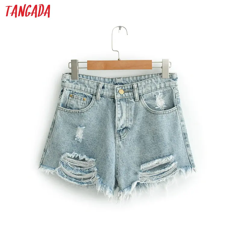 Tangada women stylish summer denim ripped shorts pockets decorate hole female casual short pantalone cortos QJ121
Tangada women stylish summer denim ripped shorts pockets decorate hole female casual short pantalone cortos QJ121