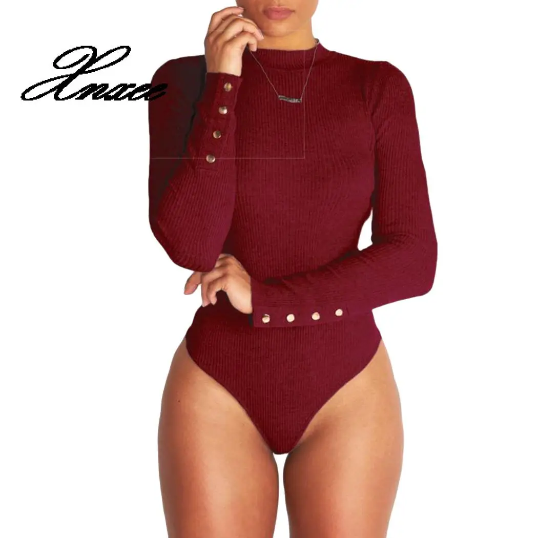 Sexy Turtleneck Bodysuit Women Tops Long Sleeve Elastic Slim Playsuit Romper 2019 Spring Female Solid Body Suits
Sexy Turtleneck Bodysuit Women Tops Long Sleeve Elastic Slim Playsuit Romper 2019 Spring Female Solid Body Suits