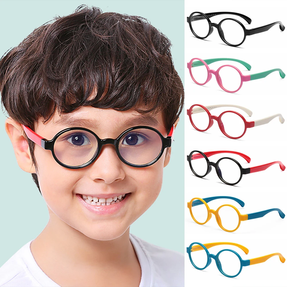 Children Glasses Boys Girls Silicone Soft Frame Anti-blue Rays Glasses Children Flexible Eyes Protection Cute Round Eyeglasses
Children Glasses Boys Girls Silicone Soft Frame Anti-blue Rays Glasses Children Flexible Eyes Protection Cute Round Eyeglasses
