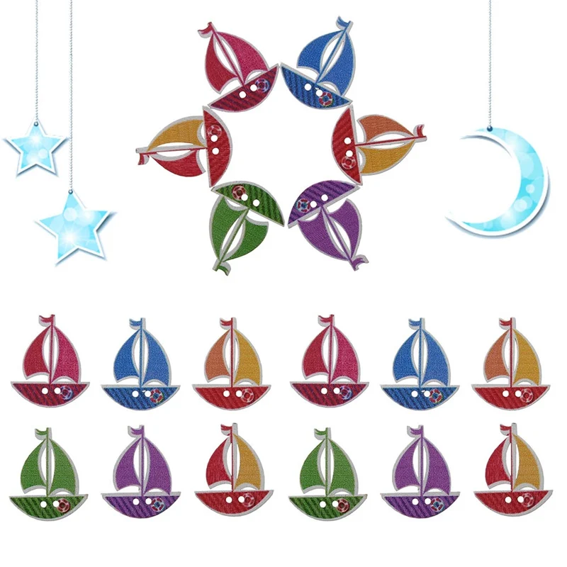 50 Pcs/Pack Mixed Color Multicolor Sailing Boat/Snail/Elephant 2 Holes Wooden Buttons Sewing Accessories Scrapbooking Printing
50 Pcs/Pack Mixed Color Multicolor Sailing Boat/Snail/Elephant 2 Holes Wooden Buttons Sewing Accessories Scrapbooking Printing
