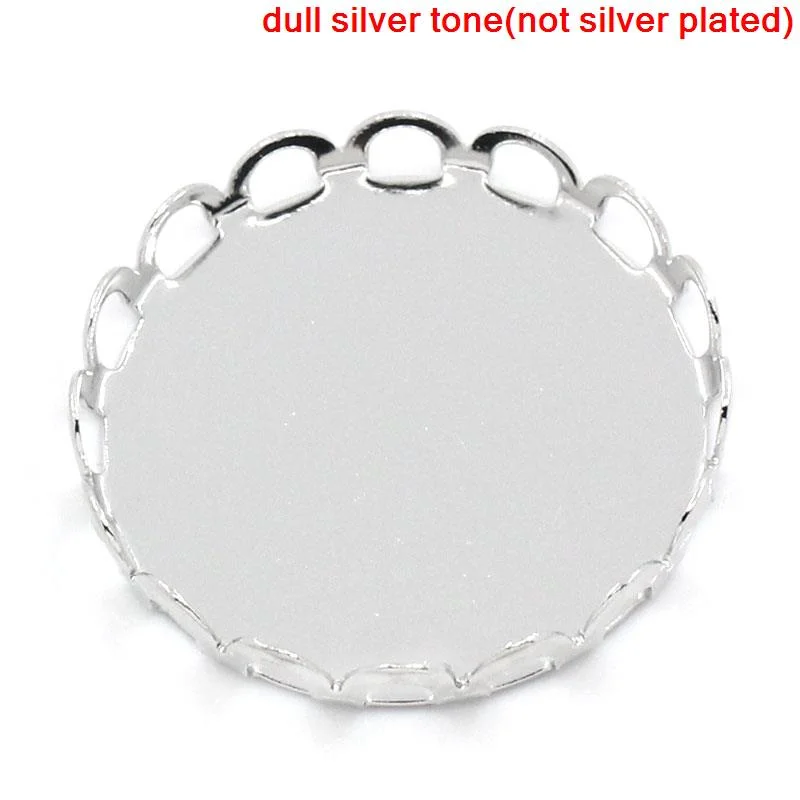 8SEASONS Copper Frame Settings Round Silver Tone Color Cabochon Setting(Fits 25mm Dia) 27mm Dia,20PCs (B26051)
8SEASONS Copper Frame Settings Round Silver Tone Color Cabochon Setting(Fits 25mm Dia) 27mm Dia,20PCs (B26051)