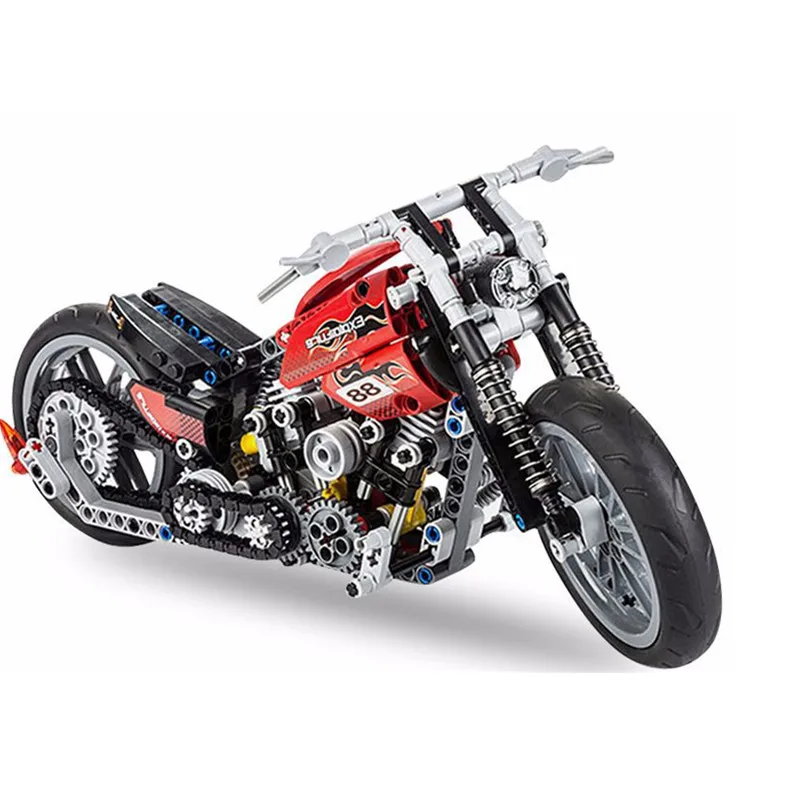 378pcs Legoings Technic Speed Motorcycle Exploiture Model Harley Vehicle Building Bricks Block Toy Gift
378pcs Legoings Technic Speed Motorcycle Exploiture Model Harley Vehicle Building Bricks Block Toy Gift