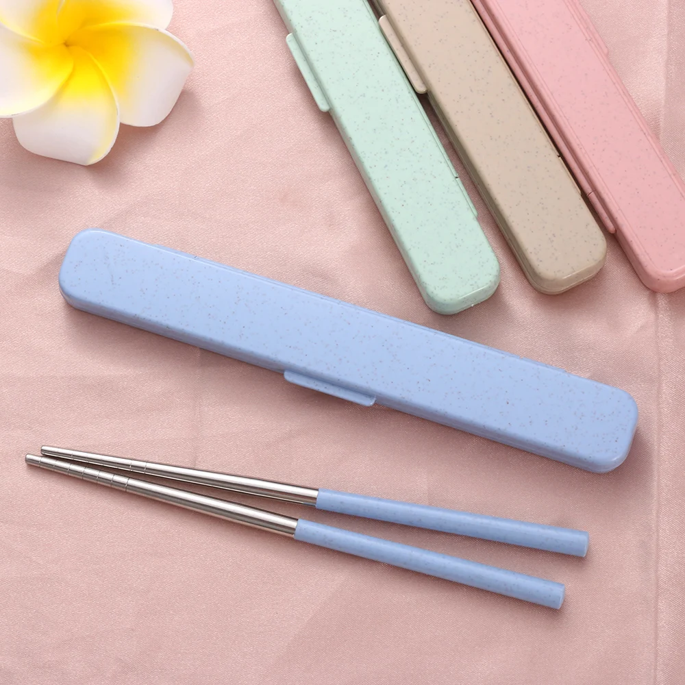 1Pair Stainless Steel Chopsticks Portable Travel Kids Box Chinese Chopsticks Wheat Straw Food Sticks Dinnerware Living Accessori
1Pair Stainless Steel Chopsticks Portable Travel Kids Box Chinese Chopsticks Wheat Straw Food Sticks Dinnerware Living Accessori
