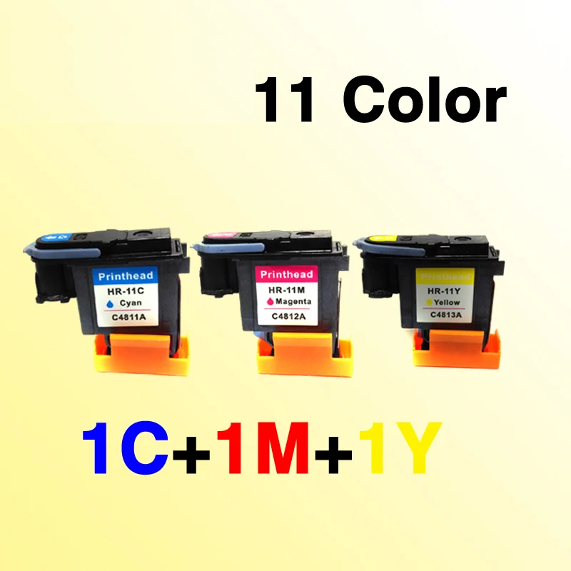 Цветная печатающая головка 1C + 1M + 1Y, совместимая с hp11 C4811A C4812A C4813A, голубой, пурпурный, желтый
Цветная печатающая головка 1C + 1M + 1Y, совместимая с hp11 C4811A C4812A C4813A, голубой, пурпурный, желтый