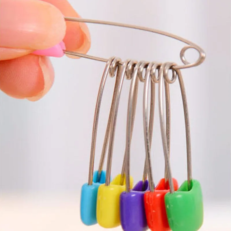30 pcs Plastic Head Safety Pins Infant Kids Cloth Nappy Locking Brooch Buckles 2 Size Colorful Safety Pins Supply
30 pcs Plastic Head Safety Pins Infant Kids Cloth Nappy Locking Brooch Buckles 2 Size Colorful Safety Pins Supply