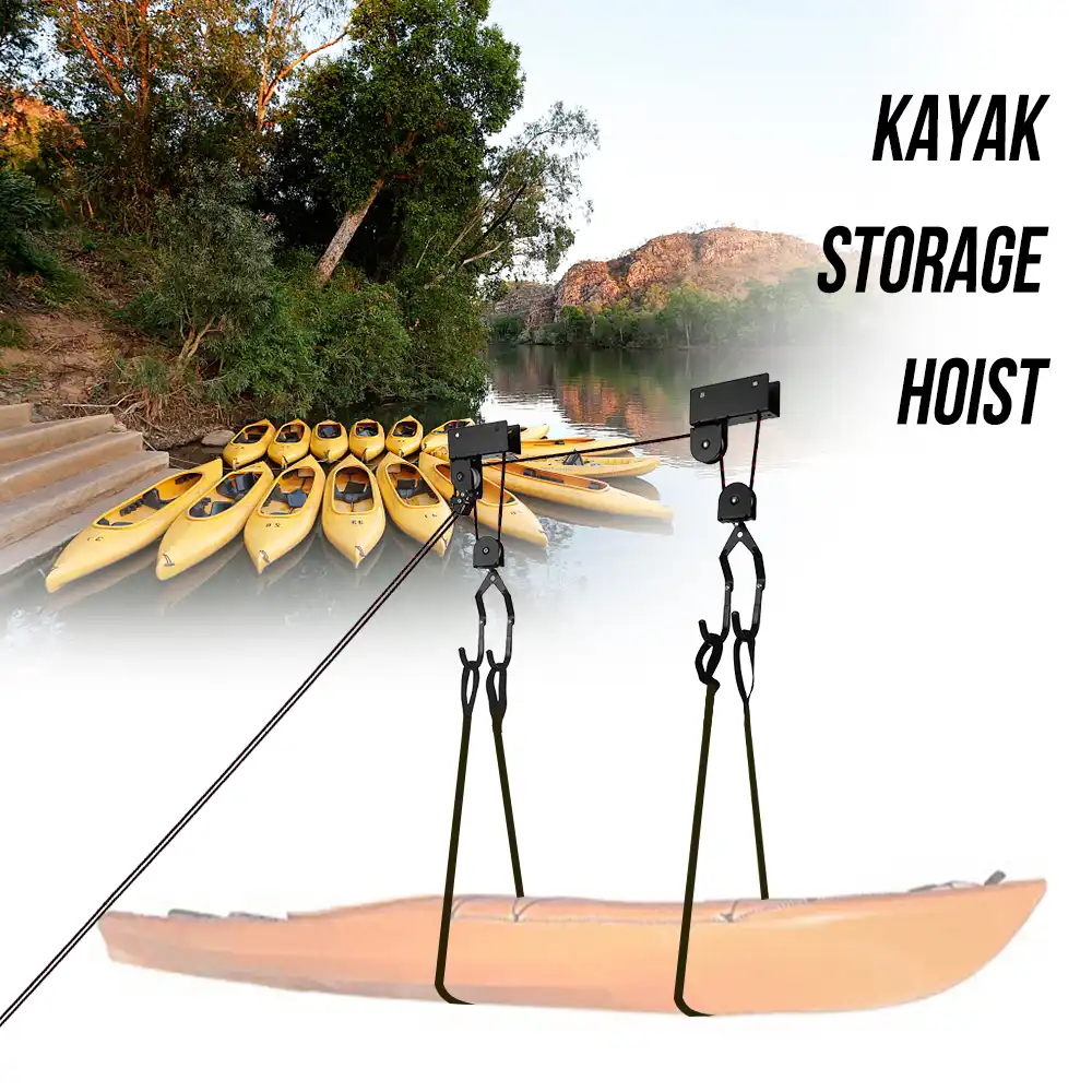 Canoe Boat Kayak Hoist Pulley System Kayak Accessories Storage