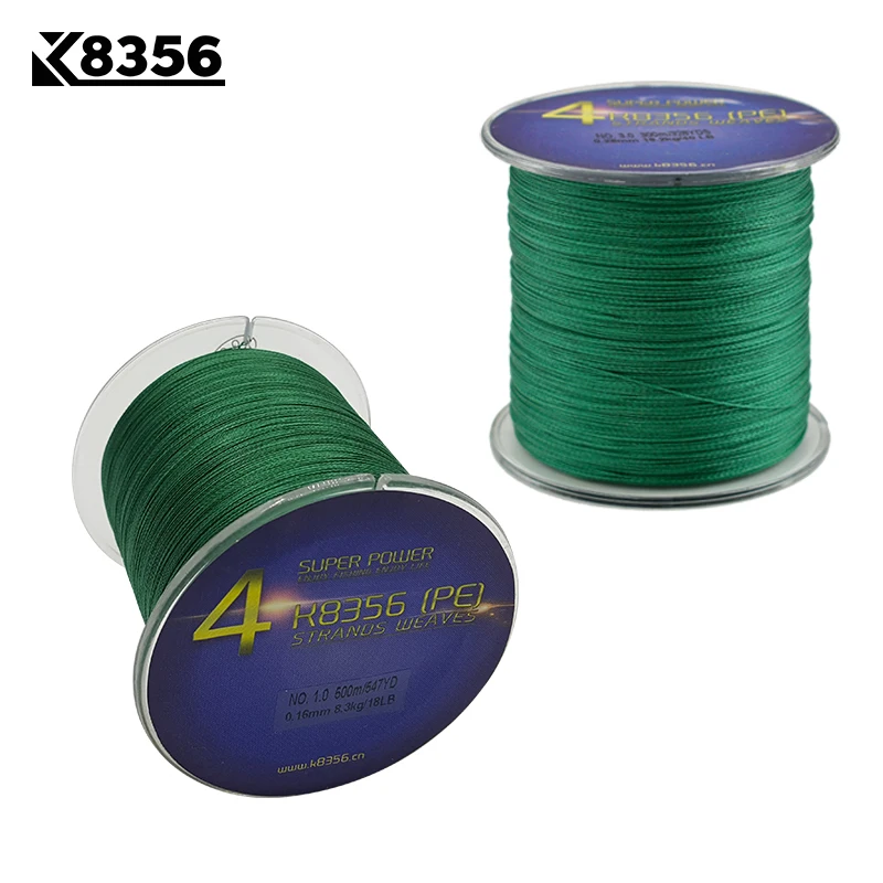 K8356 500M547Yards 4 Stands PE Line Braided Fishing Line 100% PE Multifilament Fishing Line Super Strong High Quality 15LB-50LB
K8356 500M547Yards 4 Stands PE Line Braided Fishing Line 100% PE Multifilament Fishing Line Super Strong High Quality 15LB-50LB