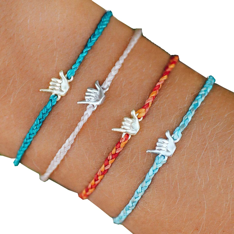 Shaka Charm bracelet bileklik erkek bitty braided wax string friendship bracelets gifts for women accessories one direction
Shaka Charm bracelet bileklik erkek bitty braided wax string friendship bracelets gifts for women accessories one direction