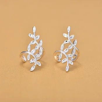 925 Sterling Silver Hollow Leaves Plant Clip Earrings For Women Fashion Jewelry 2018
925 Sterling Silver Hollow Leaves Plant Clip Earrings For Women Fashion Jewelry 2018