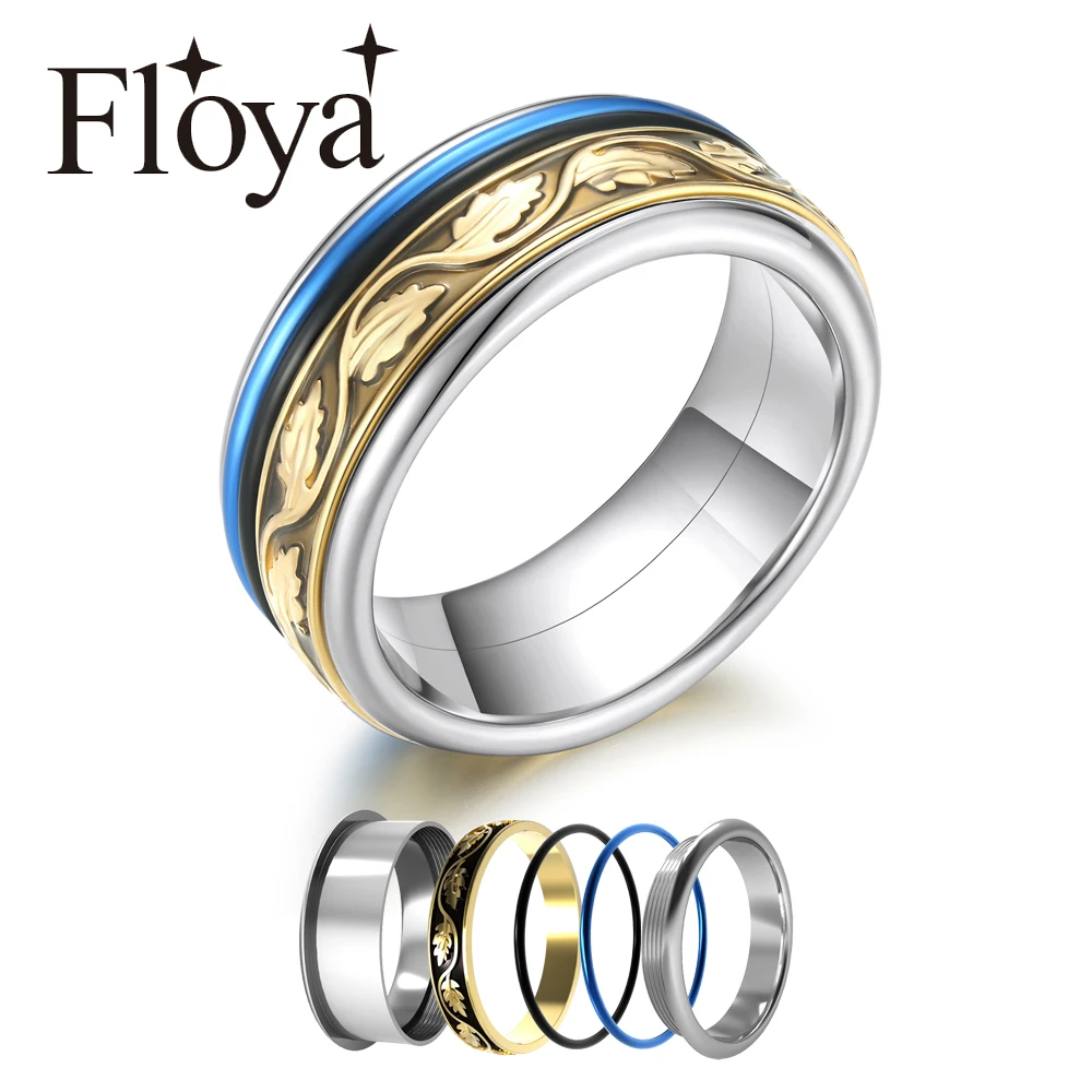 Floya Leaf Rings Gold Combination Stackable Stainless Steel Rings Women Eternity Interchangeable Arctic Symphony Rings Ladies
Floya Leaf Rings Gold Combination Stackable Stainless Steel Rings Women Eternity Interchangeable Arctic Symphony Rings Ladies