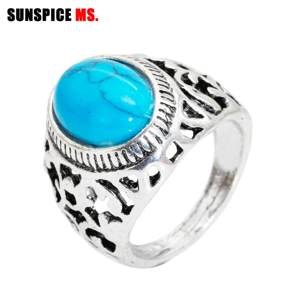 SUNSPICE MS.Dubai Fashion antique silver Color Ring Wedding Paty Accessories Punk Natural Stone Ring Vintage Jewelry Wholesale
SUNSPICE MS.Dubai Fashion antique silver Color Ring Wedding Paty Accessories Punk Natural Stone Ring Vintage Jewelry Wholesale