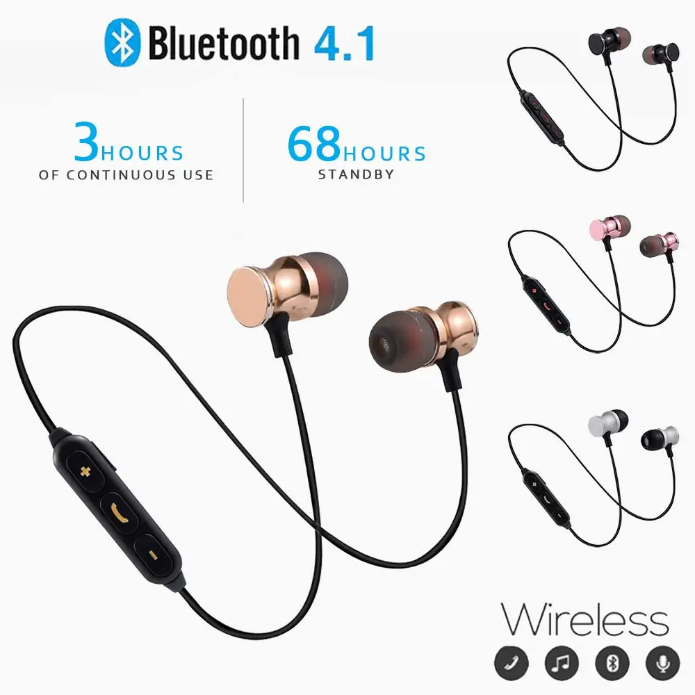 Magnetic Bluetooth 4.2 Earphone Sport Running Wireless Bluetooth Headset Heavy Bass headphone with Mic For iPhone fone de ouvido
Magnetic Bluetooth 4.2 Earphone Sport Running Wireless Bluetooth Headset Heavy Bass headphone with Mic For iPhone fone de ouvido