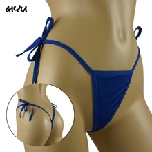 Mulher calcinha de sexo laço-up lingerie sexy plus size micro tanga biquíni corda g cordas cuecas lingerie femme lingerie erótica(China)