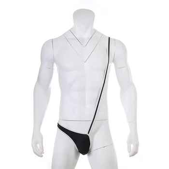 Mens Exotic One Shoulder Sexy Borat Mankini Thong One-Piece G-String for Gay Men Underwear Sexy Lingerie Black White
Mens Exotic One Shoulder Sexy Borat Mankini Thong One-Piece G-String for Gay Men Underwear Sexy Lingerie Black White