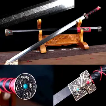 High-Grade Copper Fitting Chinese Dragon Sword Full Tang Damascus Folded Steel 8 Side Blade Sharp For Battle WuShu Han Jian
High-Grade Copper Fitting Chinese Dragon Sword Full Tang Damascus Folded Steel 8 Side Blade Sharp For Battle WuShu Han Jian