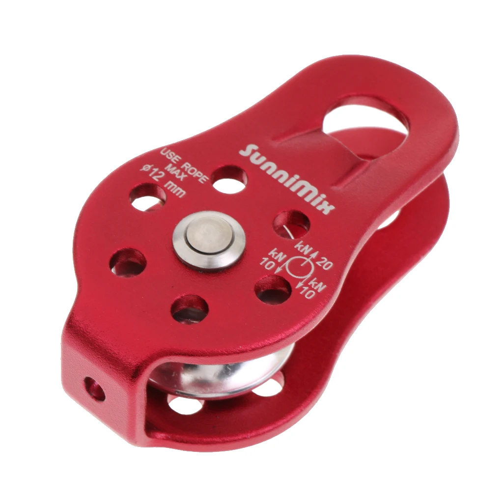 Safety 20KN Fixed Side Rope Pulley Outdoor Rock Climbing Tree Surgeon Rigging Rappelling Rescue Gear Equipment - 2 Colors Safety 20KN Fixed Side Rope Pulley Outdoor Rock Climbing Tree Surgeon Rigging Rappelling Rescue Gear Equipment - 2 Colors