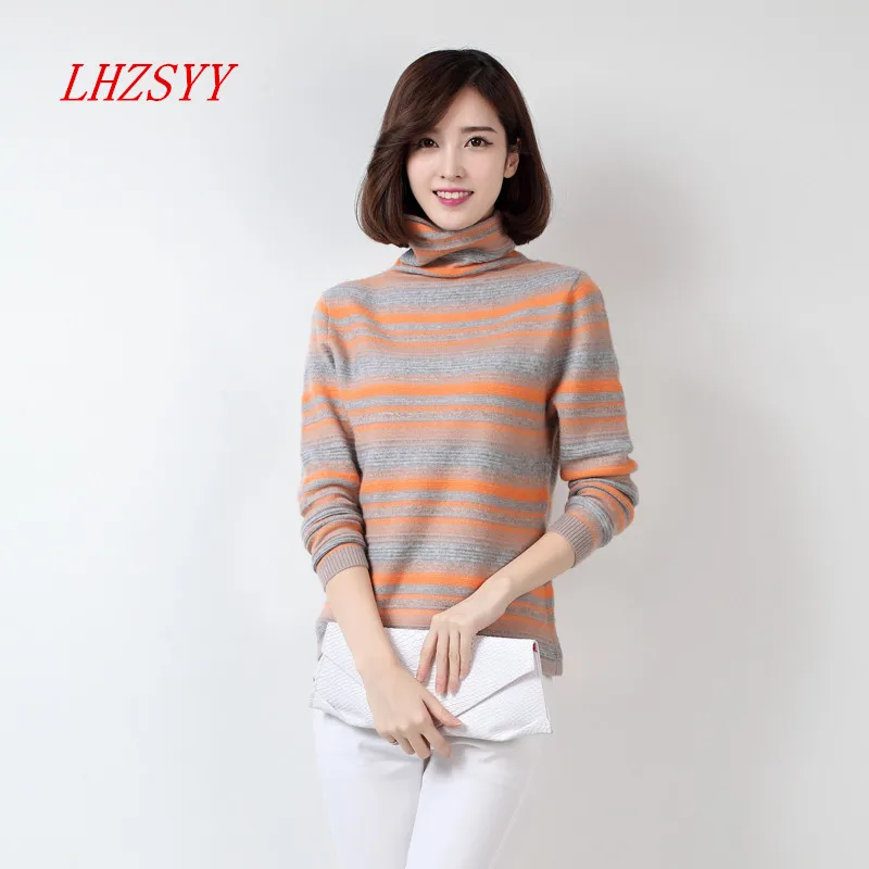 Ms. New autumn and winter piles collar Wool Sweater hedging knitting striped Sweater short paragraph fashion Cashmere Sweater
Ms. New autumn and winter piles collar Wool Sweater hedging knitting striped Sweater short paragraph fashion Cashmere Sweater