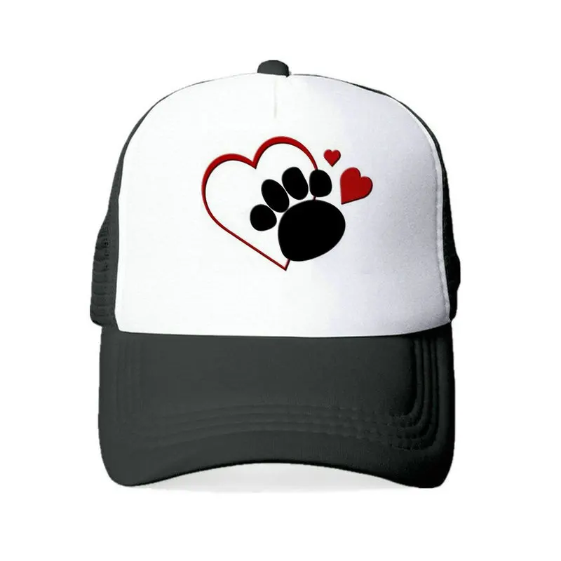 Fashion Heart Pawprint Mesh Caps I HEART DOGS Baseketball Cap Summer Spring Love Paw Footprint Snapback Hats For Dog Lover YY403
Fashion Heart Pawprint Mesh Caps I HEART DOGS Baseketball Cap Summer Spring Love Paw Footprint Snapback Hats For Dog Lover YY403