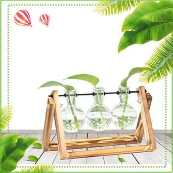 European style Hydroponics Plant Bonsai Flower Pot Hanging Pots Trays Glass and Wooded Vase Planter Home Office Wedding Decor
European style Hydroponics Plant Bonsai Flower Pot Hanging Pots Trays Glass and Wooded Vase Planter Home Office Wedding Decor