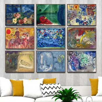 Home Decoration Art Wall Pictures for Living Room Poster Print Canvas Printings Paintingsn Russian Marc chagall 6
Home Decoration Art Wall Pictures for Living Room Poster Print Canvas Printings Paintingsn Russian Marc chagall 6