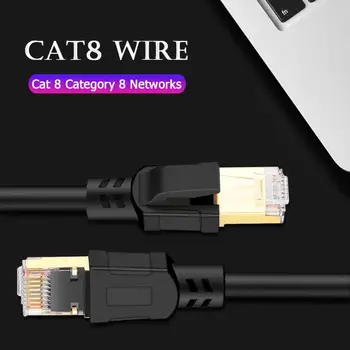 2GHz Cat8 Ethernet Cable 25/40Gbps Internet Connection Cord RJ45 Network Cable Perfect Connection to Workstations Hub Switches
2GHz Cat8 Ethernet Cable 25/40Gbps Internet Connection Cord RJ45 Network Cable Perfect Connection to Workstations Hub Switches