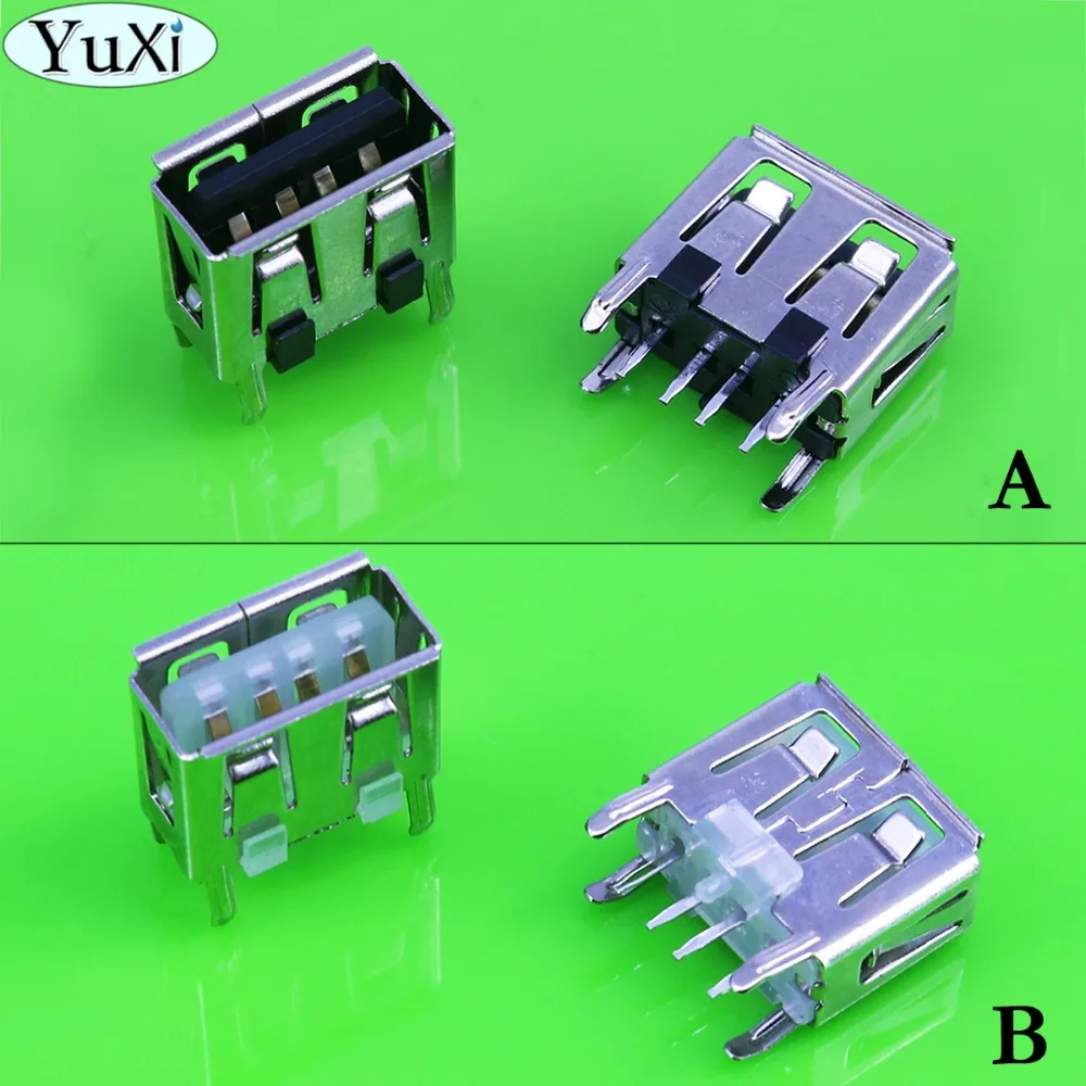 YuXi 20pcs A Type Flat Angle (180 Degree) Female USB PCB Connector Socket, USB Jack Plug Repair Parts Replacement (black/White)
YuXi 20pcs A Type Flat Angle (180 Degree) Female USB PCB Connector Socket, USB Jack Plug Repair Parts Replacement (black/White)
